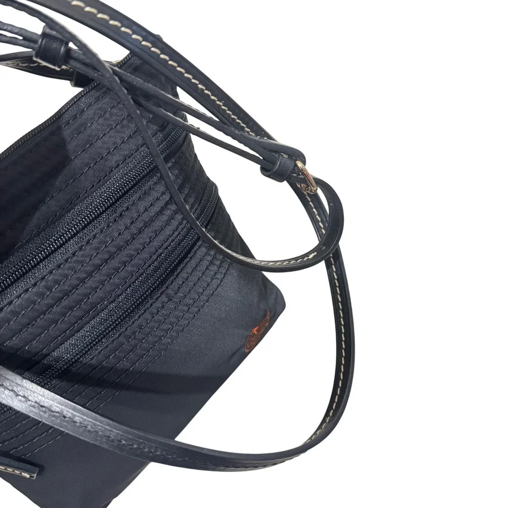 Dooney & Bourke‎ Triple Zip Crossbody Bag Women Small Black Nylon J3906960